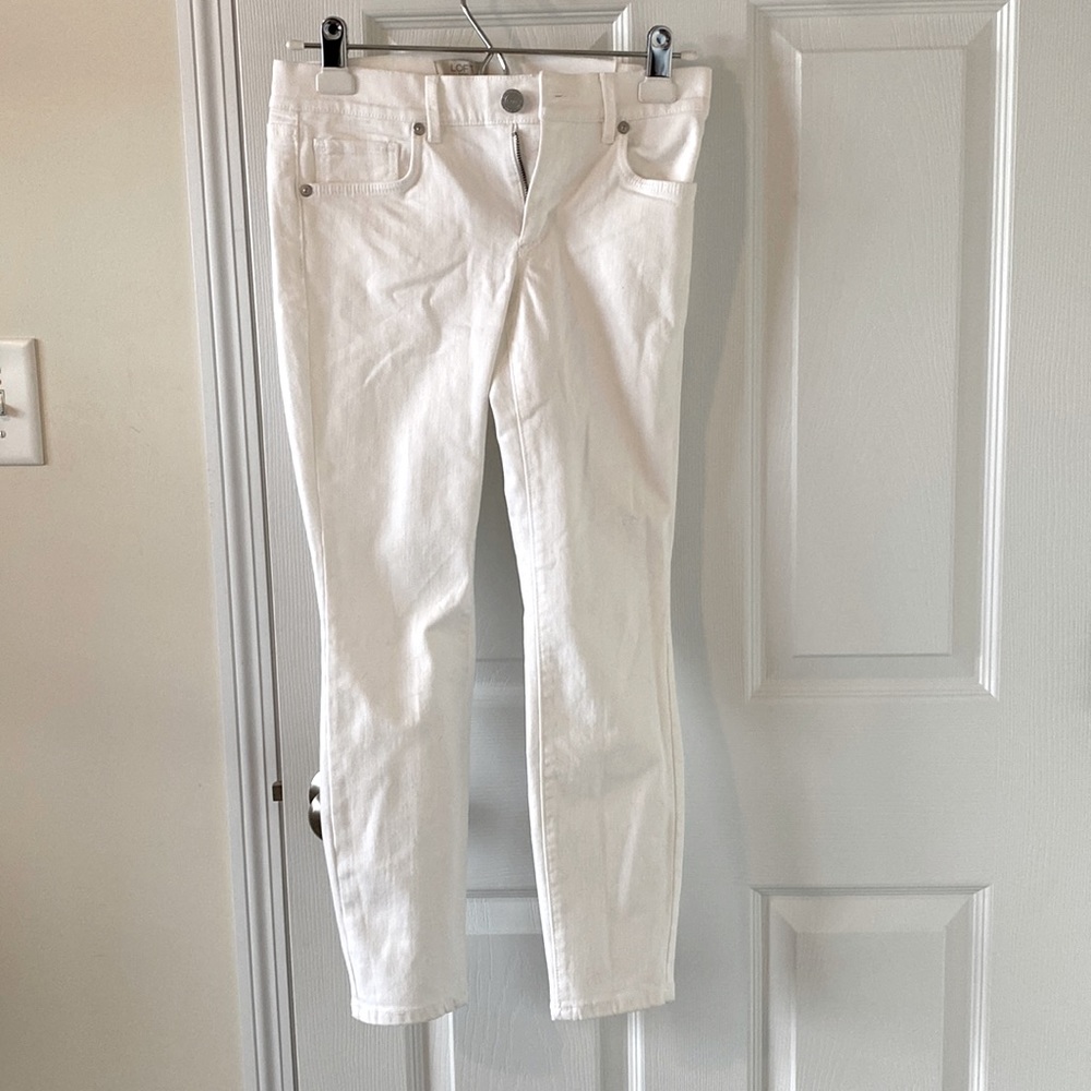 Loft White Modern Skinny Ankle Petite Pants Size: 0P